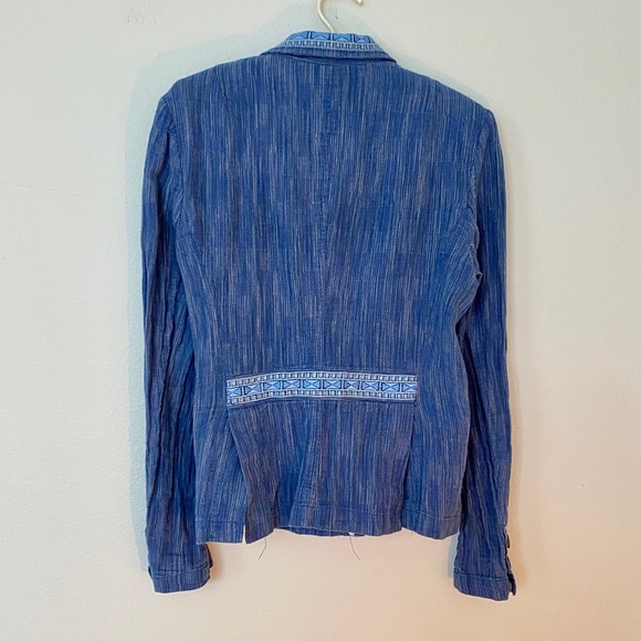 Anthropologie Cartonnier Jacket - Blue Denim Color M - Picture 5 of 11